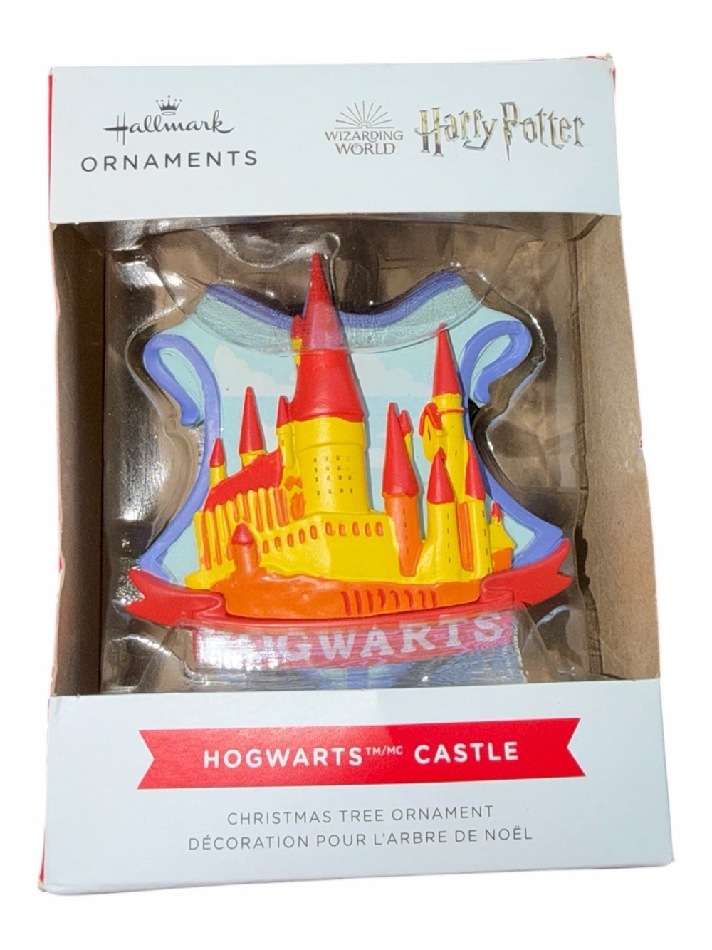 Hallmark Harry Potter Hogwarts Castle Ornament - Yellow & Red
